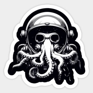 Space Octopus Astronaut Sticker